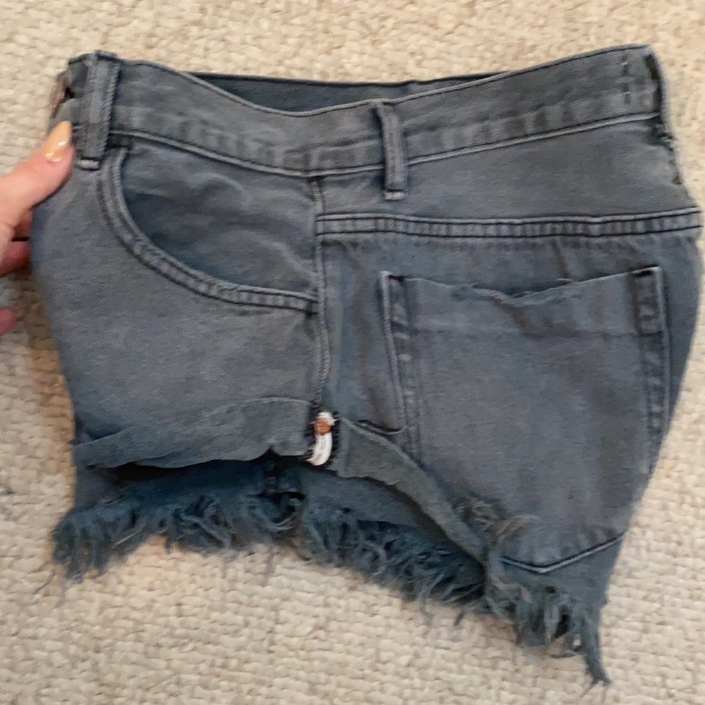 One Teaspoon jean shorts black size 24 - Picture 7 of 7